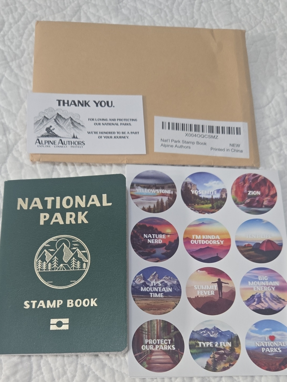 National Park Stamp Book - Green